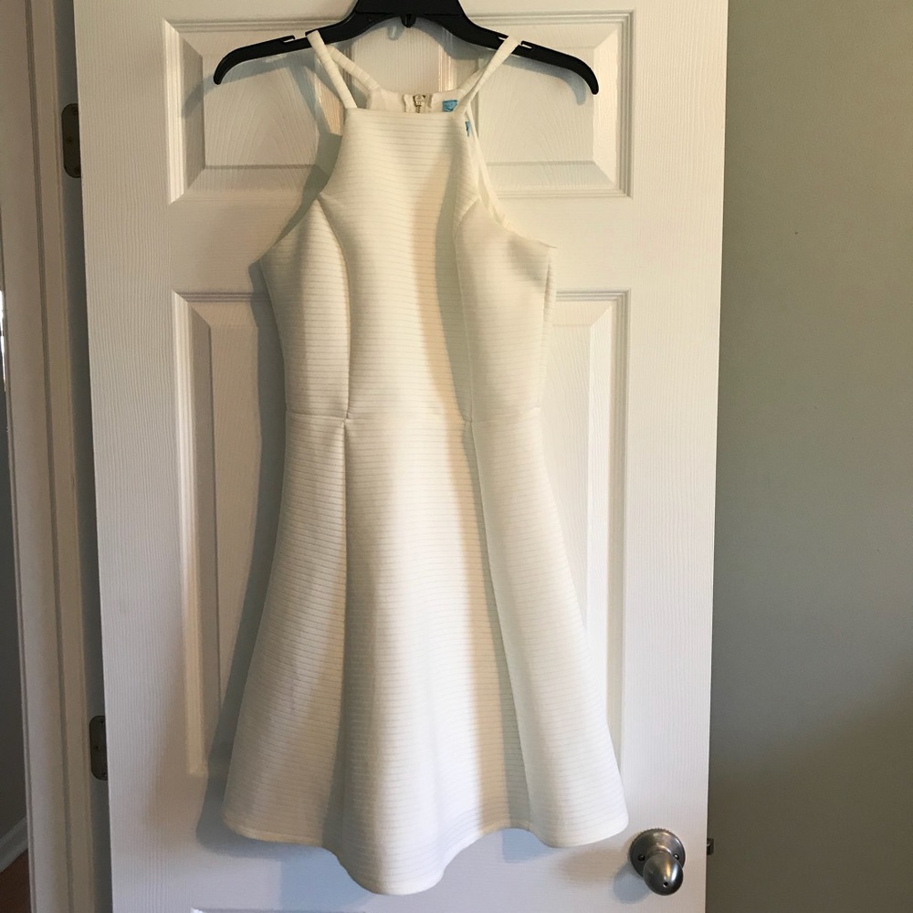 Off-white Francesca’s fit and flare dress